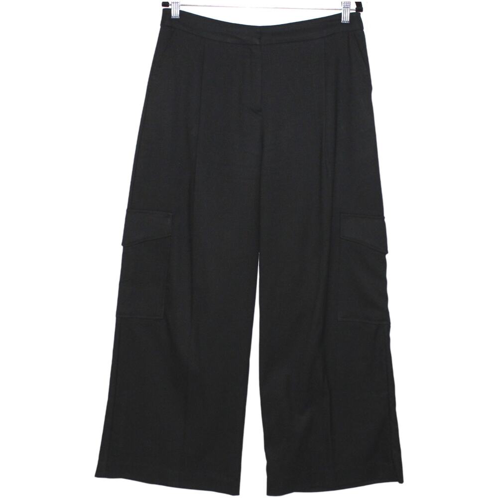 KOTON Arzu Sabanci Wide Leg Black Pants Size EU 42 Large